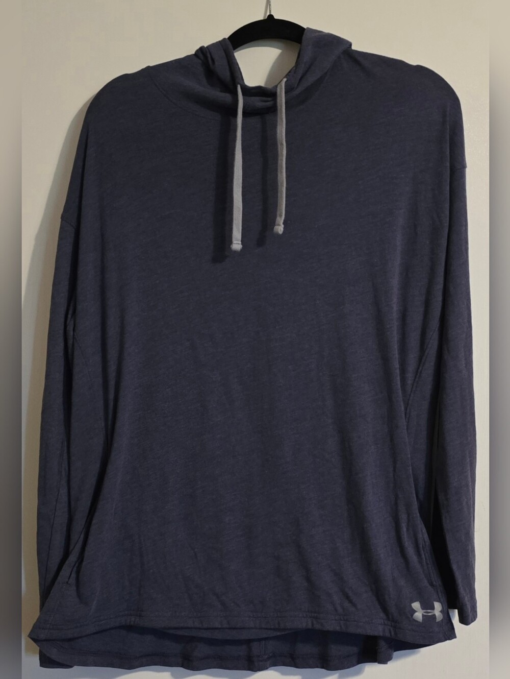 Under Armour HeatGear Hoodie Women’s XL Blue Lightweight Pullover Loose Fit